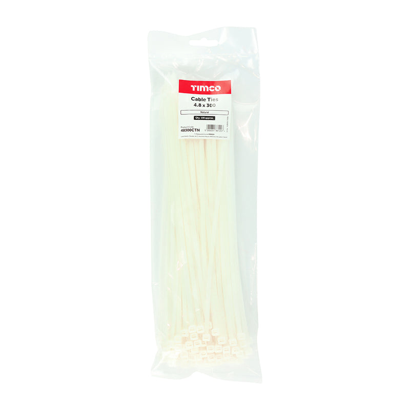TIMCO Cable Ties Natural