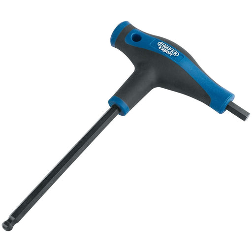 Draper Soft Grip 'T' Handle Hexagon and Ball End Key, 8.0mm Draper - Town Tools