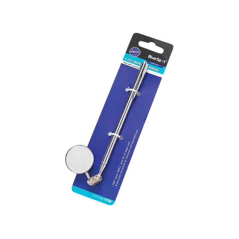 Bluespot Tools Swivel Telescopic Inspection Mirror 180-635mm BlueSpot Tools - RockBottom Northampton