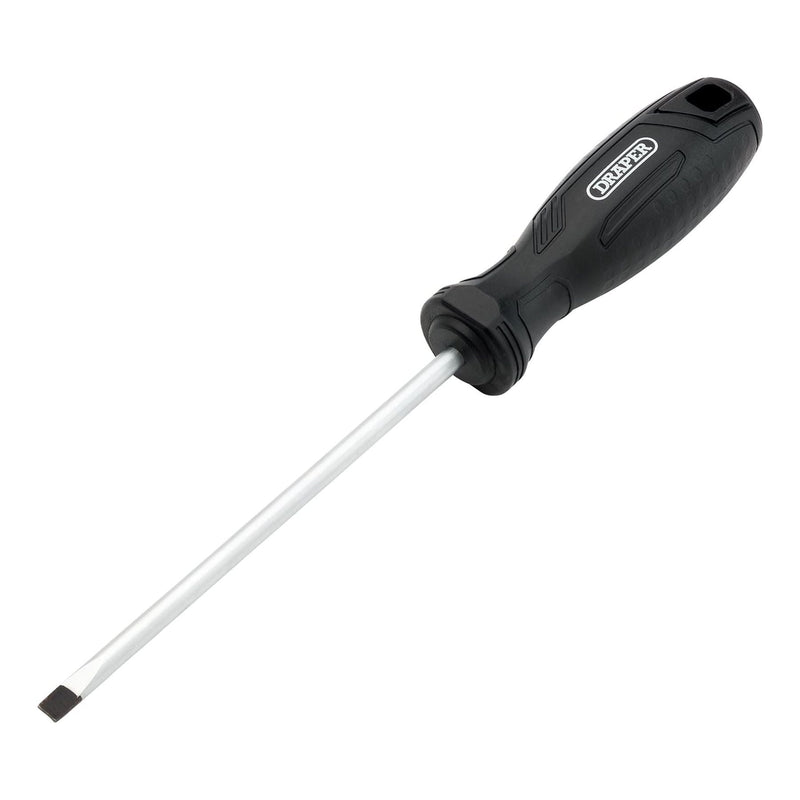 Draper Slotted Parallel Hard Grip Screwdriver, 5.5 x 125mm Draper - Town Tools
