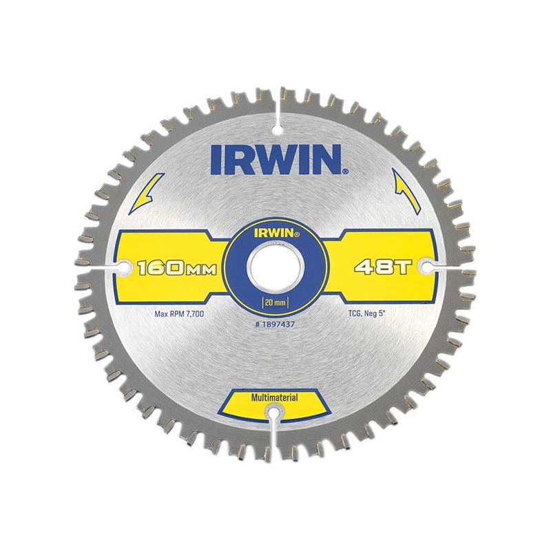 Irwin® Multi Material Circular Saw Blade 160 x 20mm x 48T TCG IRWIN® - RockBottom Northampton