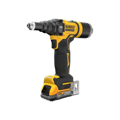 Dewalt Power Tools DCF403E1T XR 3/16in Brushless Riveter 1 x 1.7Ah POWERSTACK™ Li-ion DeWALT Power Tools - NorthantsTrade Northampton