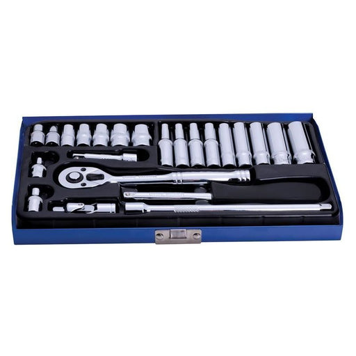 Bluespot Tools 1/4in Metric Socket Set, 24 Piece BlueSpot Tools - RockBottom Northampton