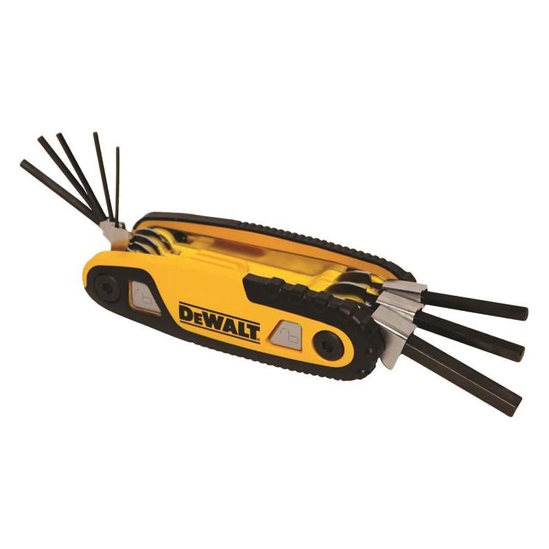 Dewalt Metric Folding / Locking Hex Key Set, 8 Piece Dewalt - RockBottom Northampton
