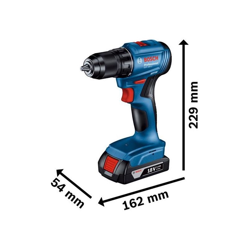 Bosch GSR 18V-45 Professional Drill Driver 18V Bare Unit Bosch - NorthantsTrade Northampton