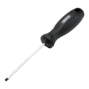Draper Slotted Parallel Hard Grip Screwdriver, 4.0 x 100mm Draper - Town Tools