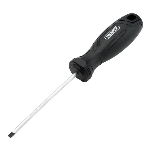 Draper Slotted Parallel Hard Grip Screwdriver, 4.0 x 100mm Draper - Town Tools