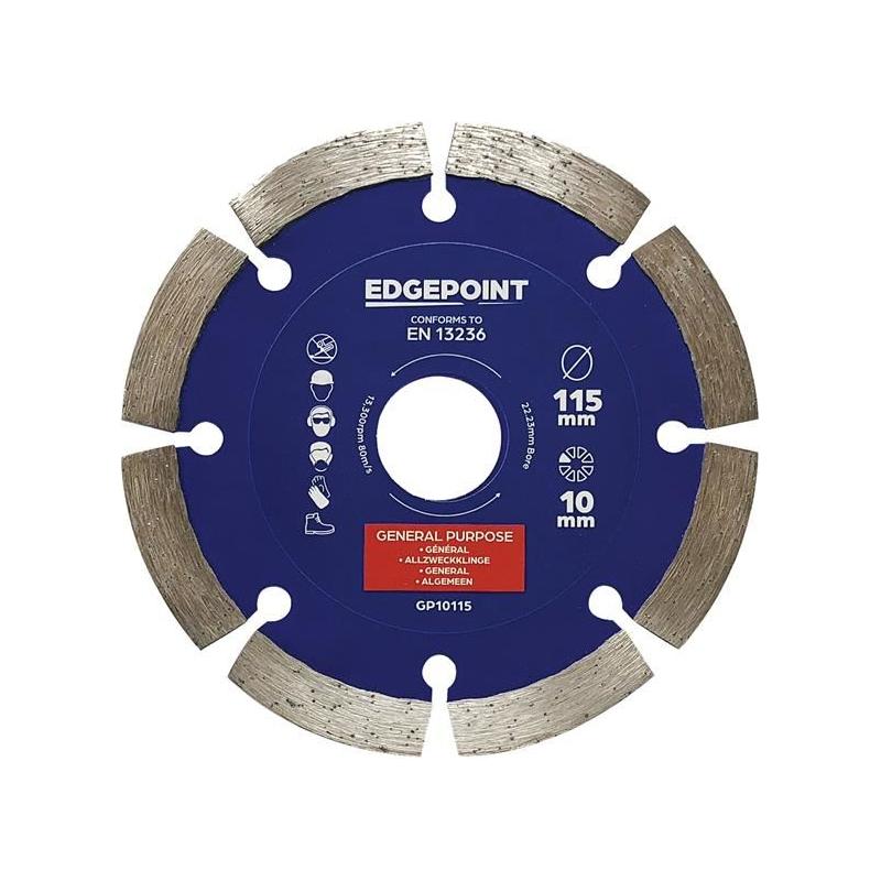 Edgepoint GP10115 General-Purpose Diamond Blade 115mm EdgePoint - RockBottom Northamptin