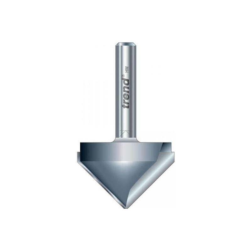 Trend 11/3 x 1/2 TCT V-Groove Cutter 45° 9.2 x 19.1mm Trend - RockBottom Northampton