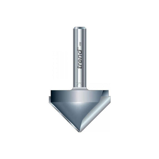 Trend 11/3 x 1/2 TCT V-Groove Cutter 45° 9.2 x 19.1mm Trend - RockBottom Northampton