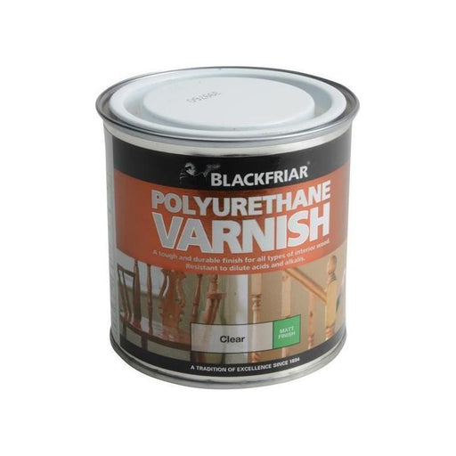 Blackfriar Polyurethane Varnish P101 Clear Matt 250ml Blackfriar - RockBottom Northampton