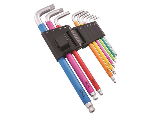 Faithfull Metric Multicoloured Hex Key Set, 9 Piece Faithfull - RockBottom Northampton