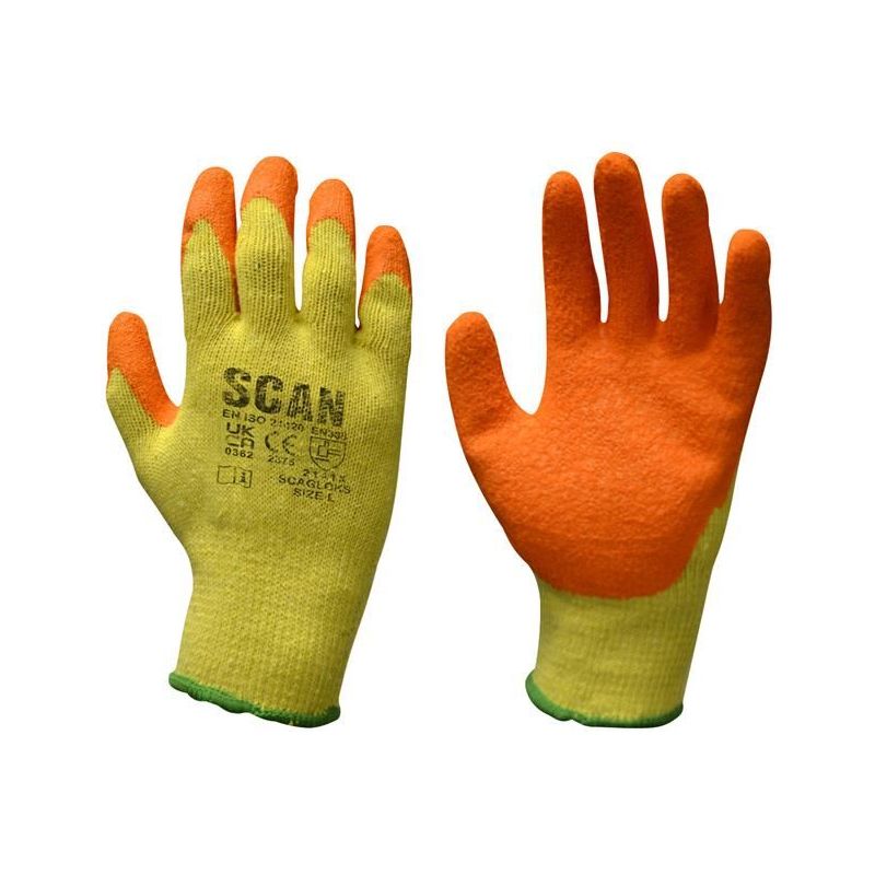 Scan Knitshell Latex Palm Gloves - L (Size 9) Scan - RockBottom Nothampton