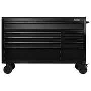 Bunker 10 Drawer Workbench Roller Tool Cabinet with Black Stainless Steel Worktop, 56" Draper - Town Tools