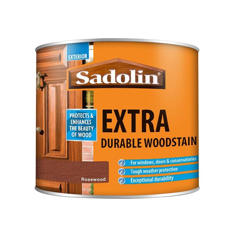 Sadolin Extra Durable Woodstain Rosewood 500ml Sadolin - RockBottom Nothampton