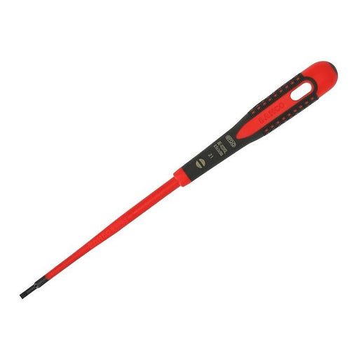 Bahco ERGO™ Slim VDE Insulated Slotted Screwdriver 3.0 x 100mm Bahco - RockBottom Northampton