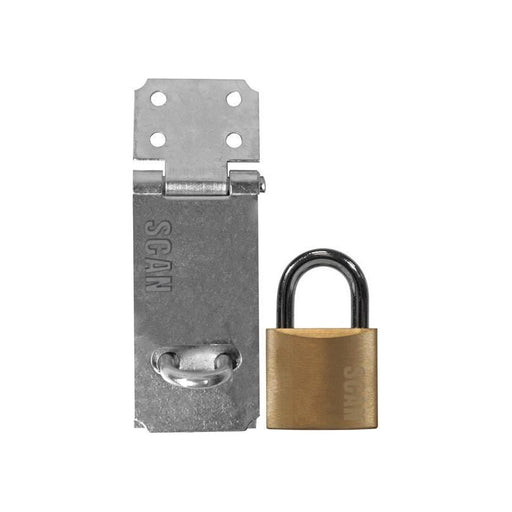 Scan Hasp and Staple 89mm + 40mm Padlock Scan - RockBottom Nothampton