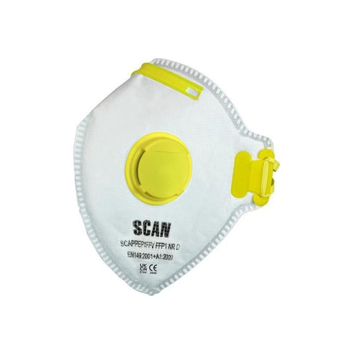 Scan Fold Flat Valved Disposable Mask FFP1 (Pack of 3) Scan - RockBottom Nothampton