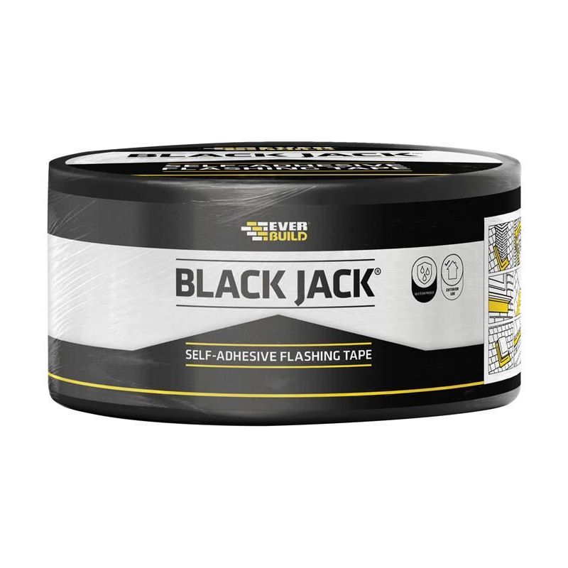 Everbuild Sika Black Jack® Flashing Tape, Trade 450mm x 10m Everbuild Sika - RockBottom Northamptin