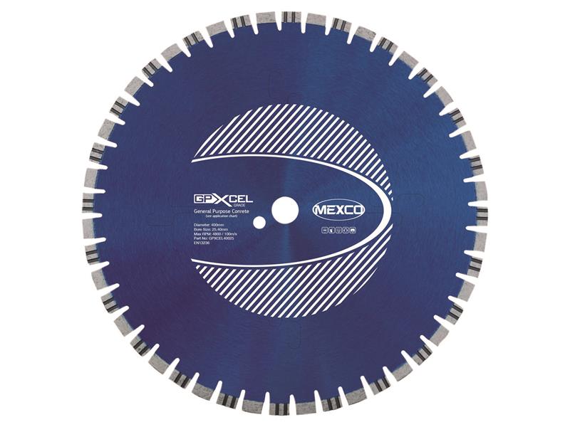 MEXCO - XCEL GRADE Concrete Diamond Blade 400 x 25mm