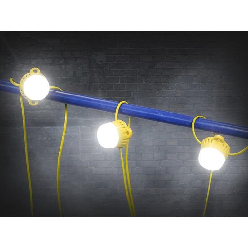 Faithfull Power Plus Festoon Lights 10 LED Bulbs 110V 22m Faithfull Power Plus - RockBottom Northampton