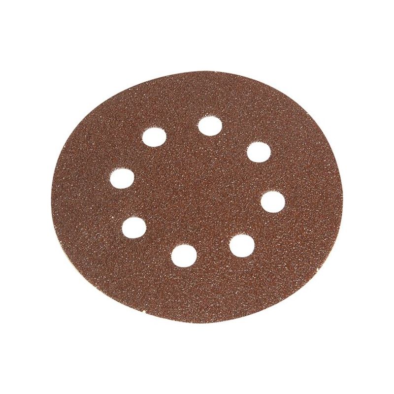 Faithfull Hook & Loop Sanding Disc DID3 Holed 125mm Medium Fine (Pack 5) Faithfull - RockBottom Northampton