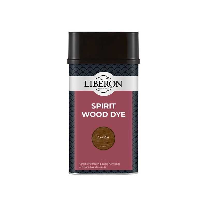 Liberon Spirit Wood Dye Dark Oak 1 litre Liberon - RockBottom Northampton