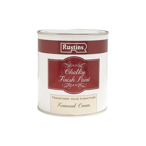 Rustins Chalky Finish Paint Kenwood Cream 250ml Rustins - RockBottom Nothampton