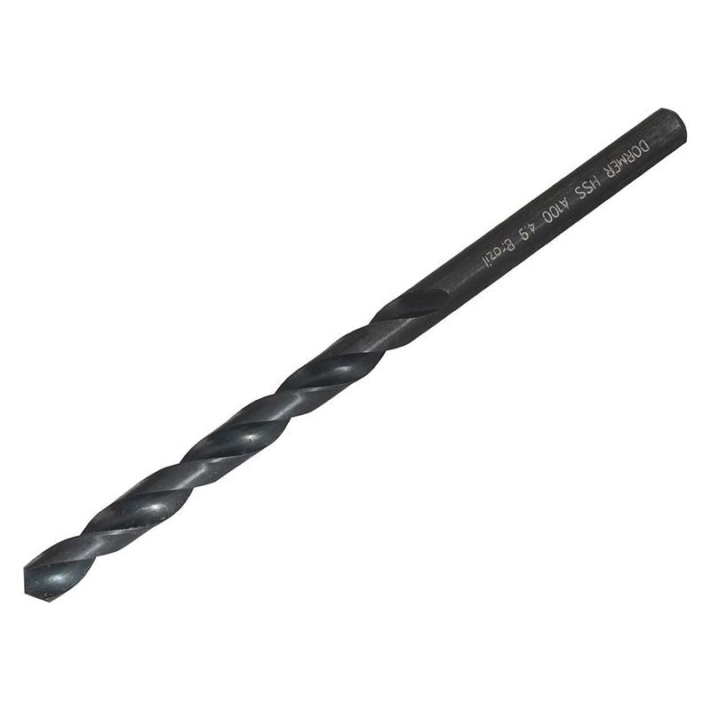 Dormer A100 HSS Jobber Drill Bit 4.90mm OL:86mm WL:52mm Dormer - RockBottom Northampton