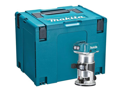 Makita DRT50ZJ BL LXT Router/Trimmer Body 1/4 & 3/8 18V Bare Unit + Case Makita - NorthantsTrade Northampton 