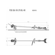 Metabo FSD 36-18 LTX BL 40 Loop Handle Line Trimmer 36V Bare Unit Metabo - RockBottom Northampton