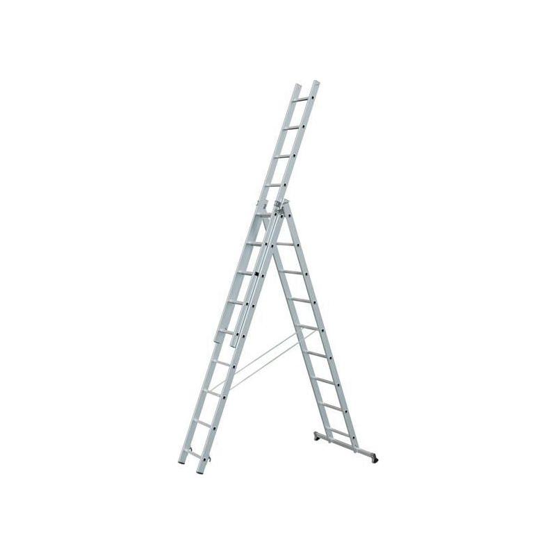 Zarges Light Trade Combination Ladder 3-Part 3 x 9 Rungs Zarges - RockBottom Northampton