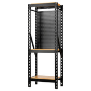 Bunker 17 Piece Modular 3 Tier Racking with Hardwood Shelving and Pegboards, 750mm Draper - Town Tools