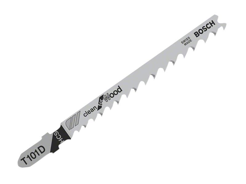 Bosch Powertool Accessories T 101 D Clean for Wood Jigsaw Blade 100mm Pack of 5 Bosch Powertool Accessories - RockBottom Northampton