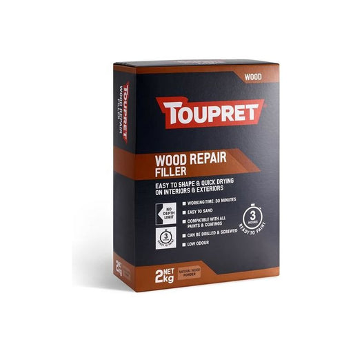 Toupret Wood Repair Filler Natural Wood 2kg Toupret - RockBottom Northampton