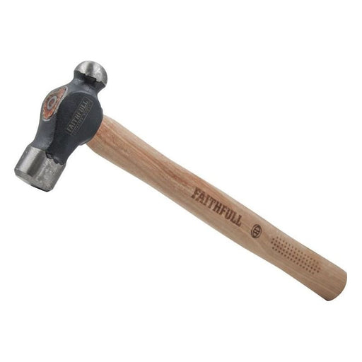 Faithfull Ball Pein Hammer FSC Hickory 454g (1 lb) Faithfull - RockBottom Northampton