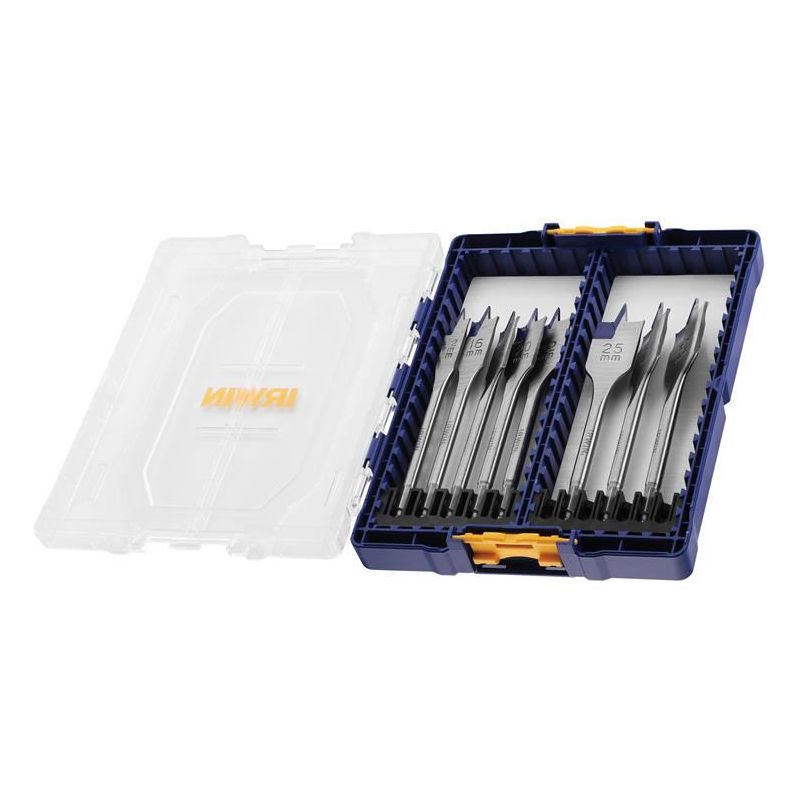 Irwin® Blue Groove 4X Flat Bit Set, 8 Piece IRWIN® - RockBottom Northampton
