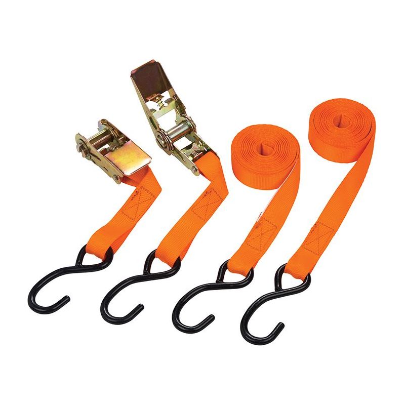 Bluespot Tools Ratchet Tie-Down Set 25mm x 4.5m BlueSpot Tools - RockBottom Northampton