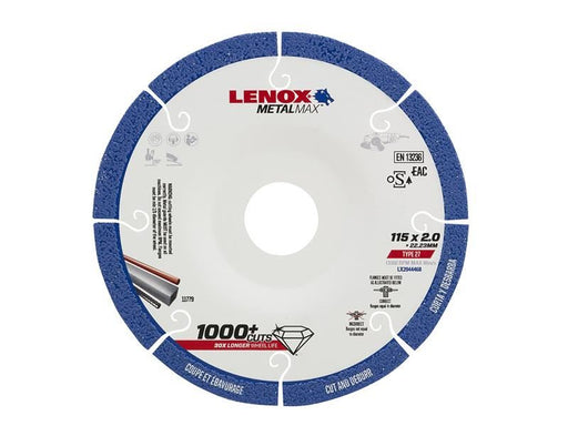 LENOX METALMAX Diamond Blade 115 x 2.0 x 22.23mm LENOX - RockBottom Northampton