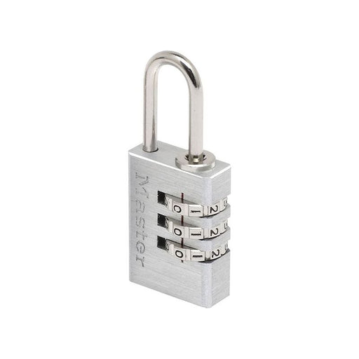 Master Lock Aluminium 20mm 3-Digit Combination Padlock Master Lock - RockBottom Northampton