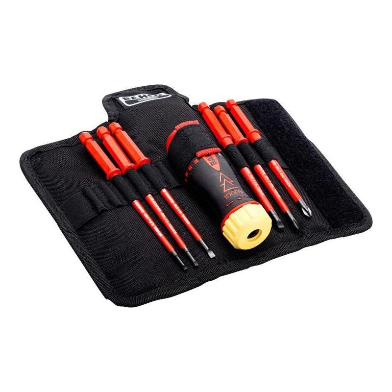 Bahco Insulated Ratcheting Screwdriver Set, 6 Piece Bahco - RockBottom Northampton