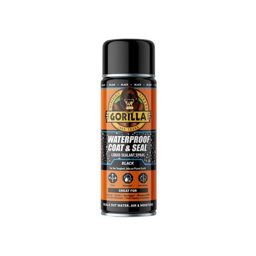 Gorilla Glue Waterproof Coat & Seal Spray Black 450ml Gorilla Glue - RockBottom Northampton