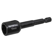 Faithfull Magnetic Impact Nut Driver 10mm x 1/4in Hex Faithfull - RockBottom Northampton