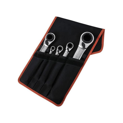 Bahco S4RM Series Reversible Ratchet Spanners Set, 5 Piece Bahco - RockBottom Northampton