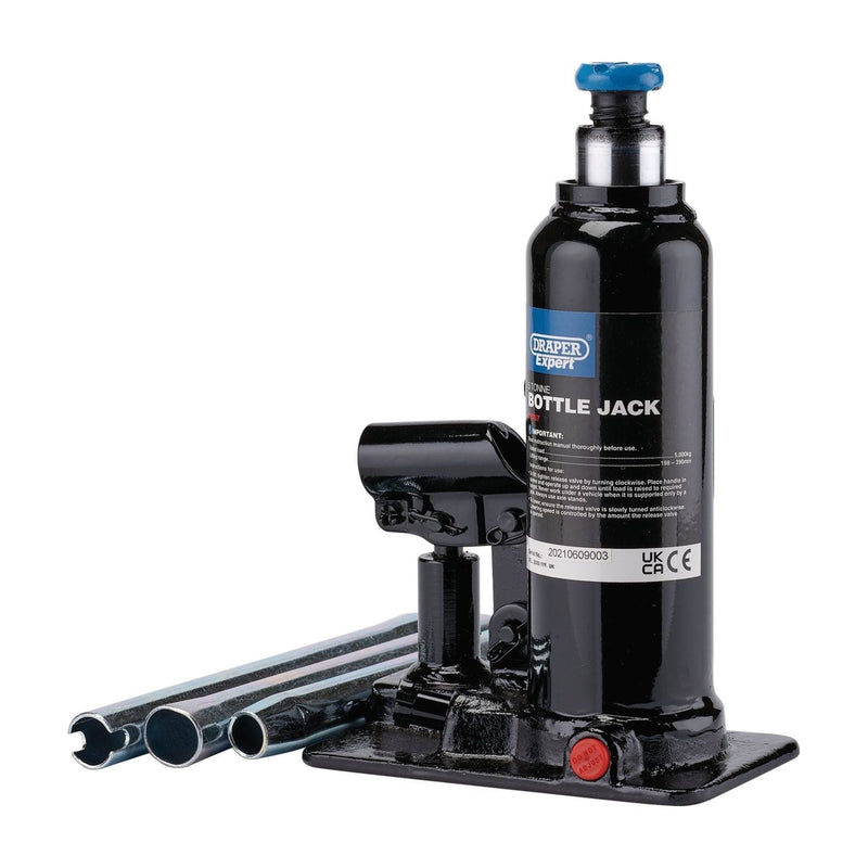 Draper Expert Hydraulic Bottle Jack, 5 Tonne 99767 Draper - Town Tools 