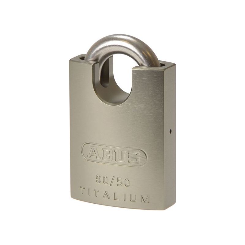 Abus Mechanical 90RK/50mm TITALIUM™ Padlock Closed Shackle Keyed Alike 2745 ABUS Mechanical - RockBottom Northampton 