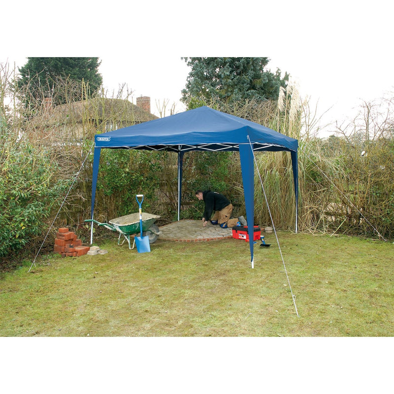 Draper Concertina Gazebo, 3 x 3m, Blue 76940 Draper - Town Tools 
