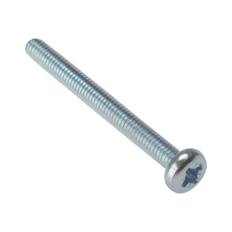 Forgefix Machine Screw Pozi Compatible Pan Head ZP M6 x 30mm Bag 25 ForgeFix - RockBottom Northampton