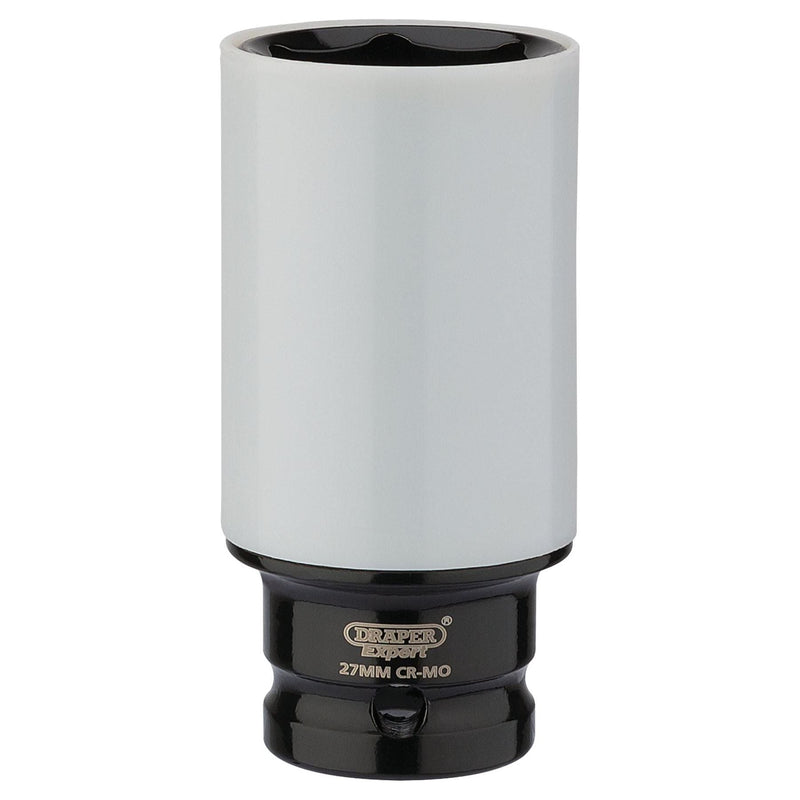 Draper HI-TORQ Wheel Nut Socket for Alloy Wheels, 1/2" Sq. Dr.  (27mm) Draper - Town Tools 