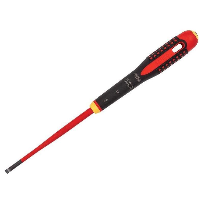 Bahco ERGO™ Slim VDE Insulated Slotted Screwdriver 4.0 x 100mm Bahco - RockBottom Northampton
